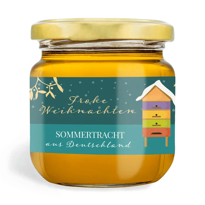 Winterlicher Waldemar - Rechteckiges Etikett 250g (Twist-Off)