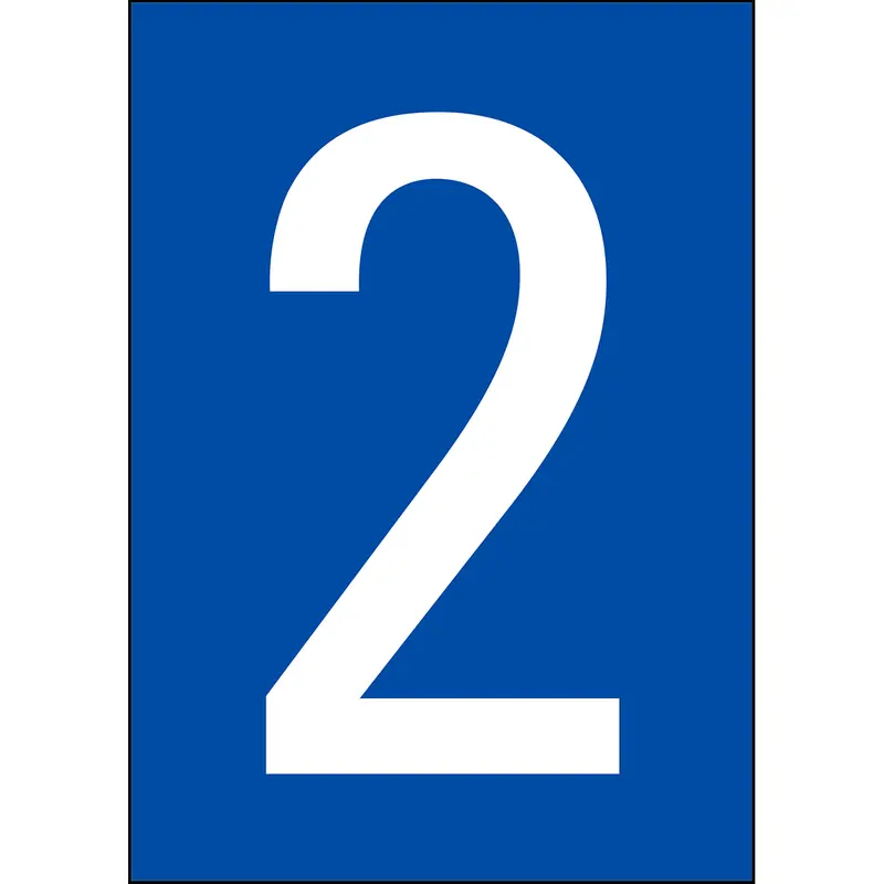 Zahlen & Buchstaben A4 - Schwarz/Weiss - 2 - B-859 (Magnetische Folie)