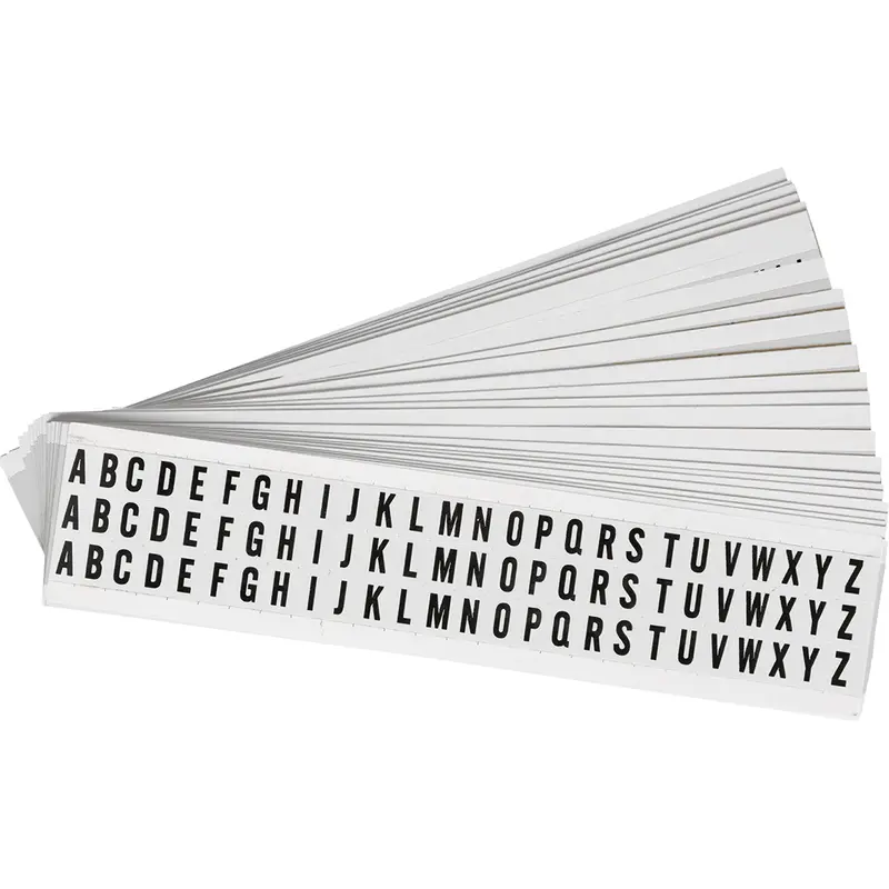 Zahlen & Buchstaben B-499 (Nylongewebe) - NC , 12,7 x 9,5 mm