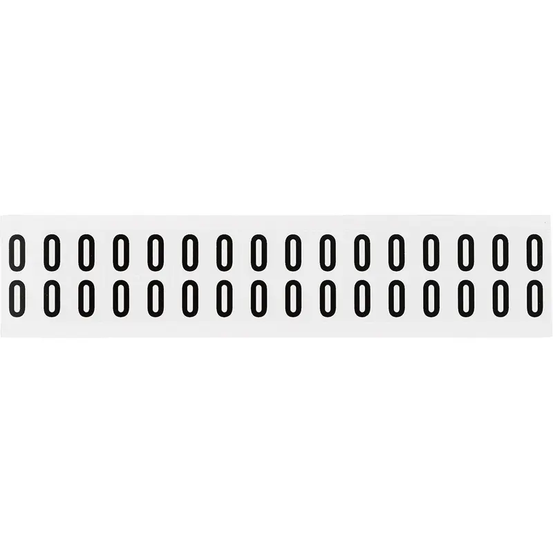 Zahlen & Buchstaben, B-499 (Nylongewebe), Weiss - 0 , 19 x 14 mm
