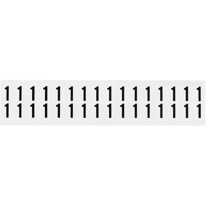 Zahlen & Buchstaben, B-499 (Nylongewebe), Weiss - 1 , 19 x 14 mm