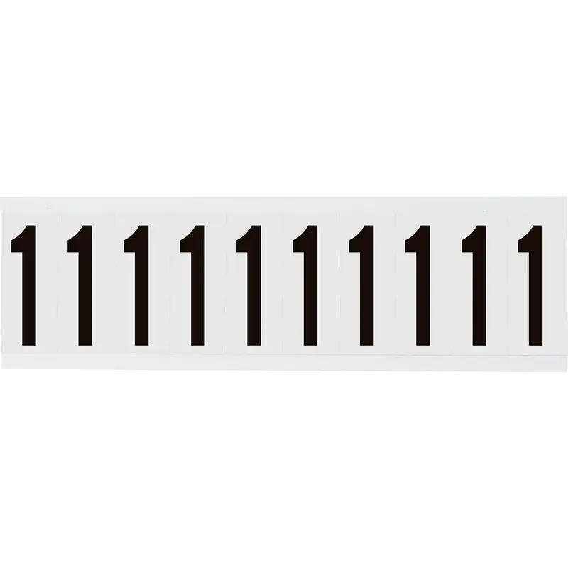 Zahlen & Buchstaben, B-499 (Nylongewebe), Weiss - 1 , 57 x 22 mm