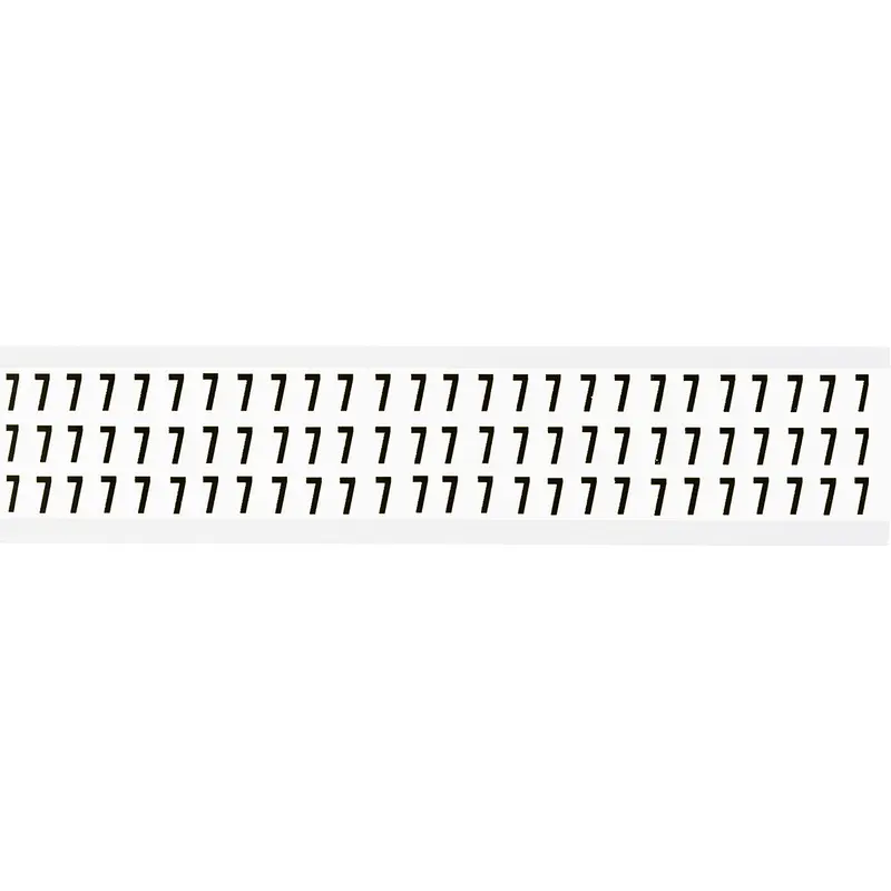 Zahlen & Buchstaben, B-499 (Nylongewebe), Weiss - 7 , 12,7 x 9,5 mm