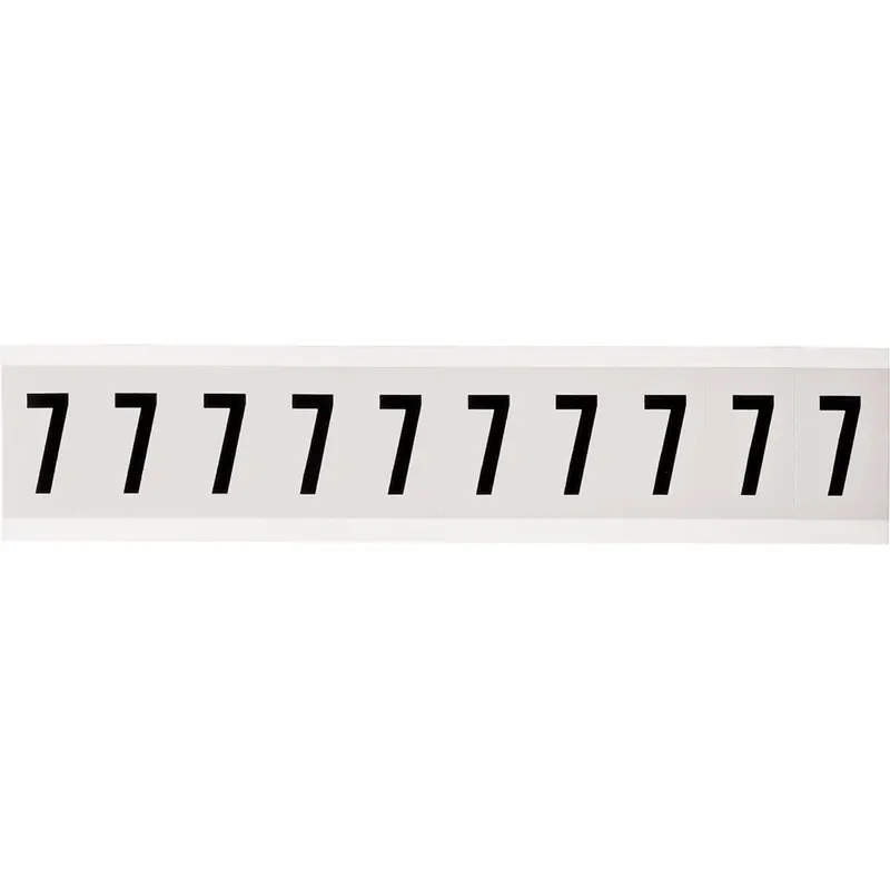 Zahlen & Buchstaben, B-499 (Nylongewebe), Weiss - 7 , 38 x 22 mm