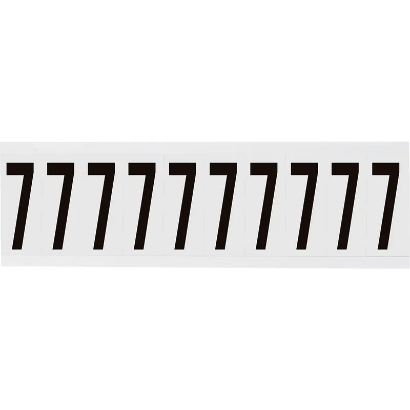 Zahlen & Buchstaben, B-499 (Nylongewebe), Weiss - 7 , 57 x 22 mm