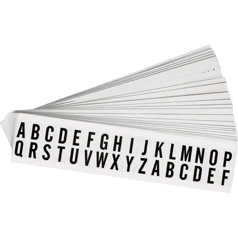 Zahlen & Buchstaben, B-499 (Nylongewebe), Weiss A - Z , 19 x 14 mm