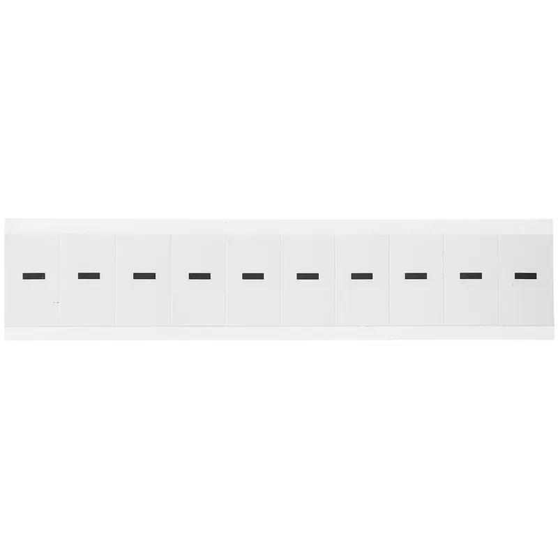Zahlen & Buchstaben, B-499 (Nylongewebe), Weiss - Bindestrich , 38 x 22 mm