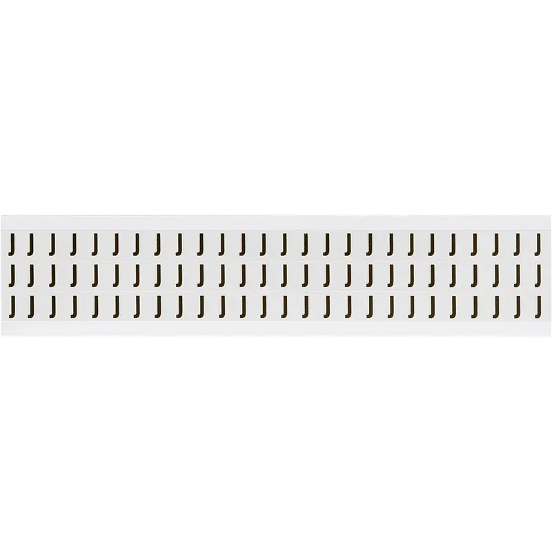 Zahlen & Buchstaben, B-499 (Nylongewebe), Weiss - J , 12,7 x 9,5 mm