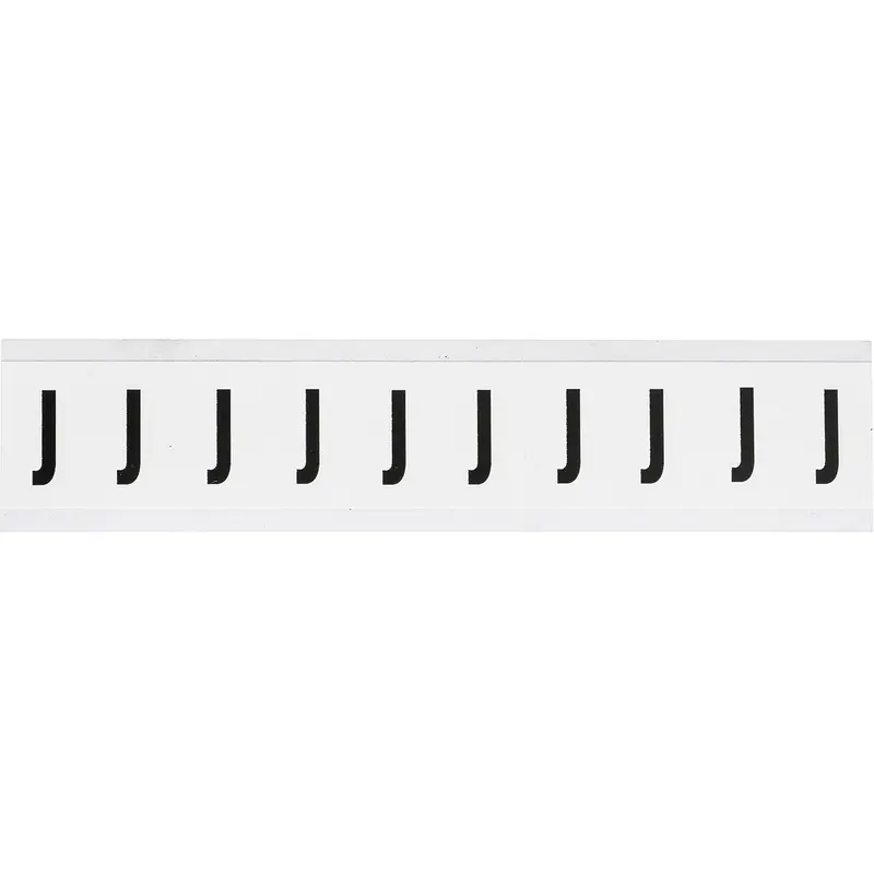 Zahlen & Buchstaben, B-499 (Nylongewebe), Weiss - J , 38 x 22 mm