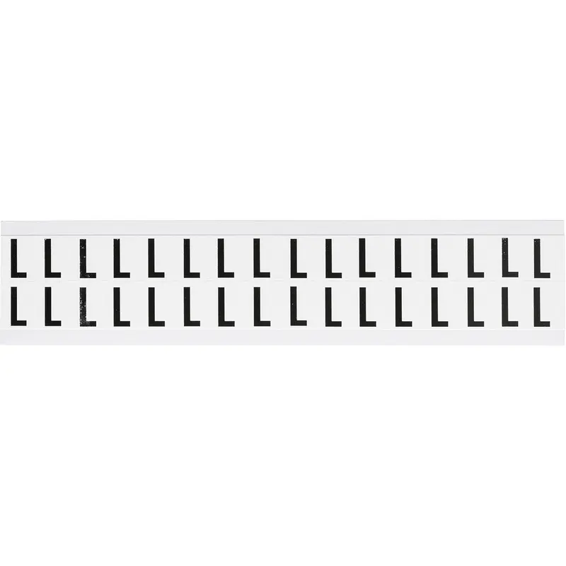 Zahlen & Buchstaben, B-499 (Nylongewebe), Weiss - L , 19 x 14 mm