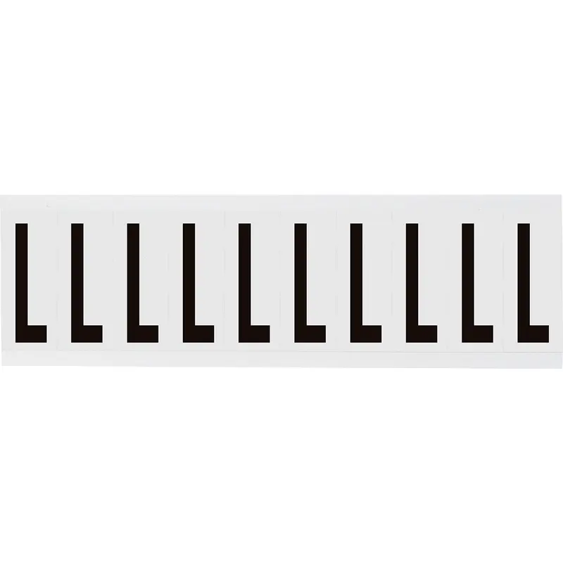 Zahlen & Buchstaben, B-499 (Nylongewebe), Weiss - L , 57 x 22 mm