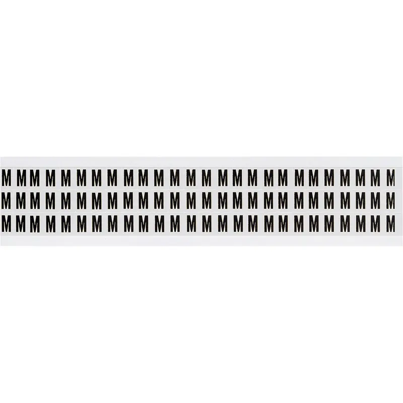Zahlen & Buchstaben, B-499 (Nylongewebe), Weiss - M , 12,7 x 9,5 mm