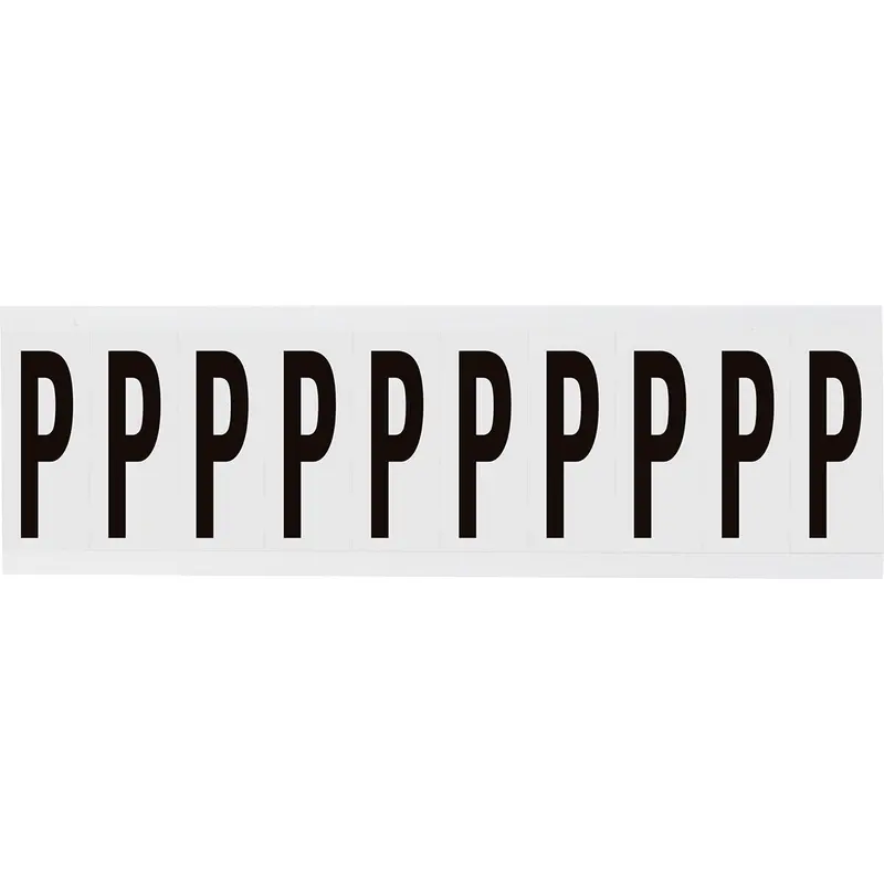 Zahlen & Buchstaben, B-499 (Nylongewebe), Weiss - P , 57 x 22 mm