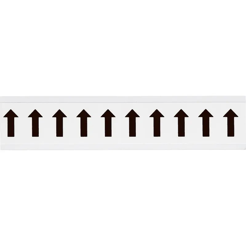 Zahlen & Buchstaben, B-499 (Nylongewebe), Weiss - Pfeile , 38 x 22 mm