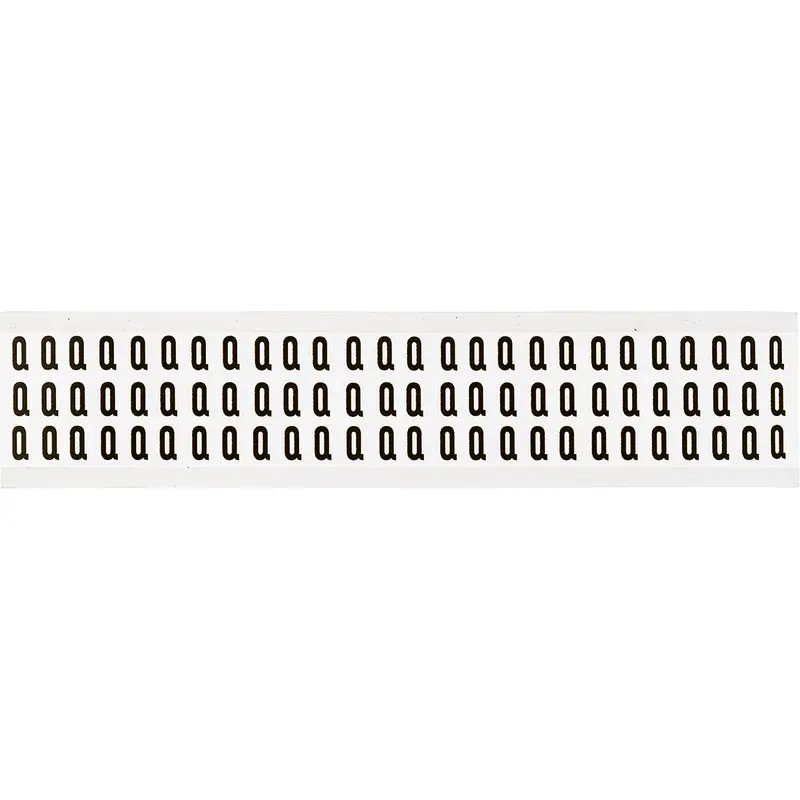 Zahlen & Buchstaben, B-499 (Nylongewebe), Weiss - Q , 12,7 x 9,5 mm