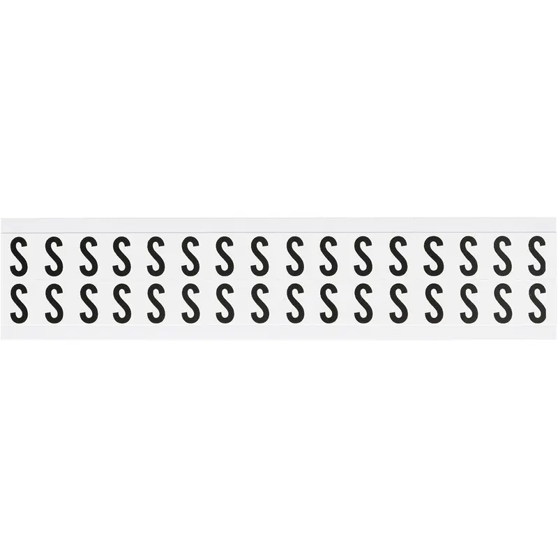 Zahlen & Buchstaben, B-499 (Nylongewebe), Weiss - S , 19 x 14 mm