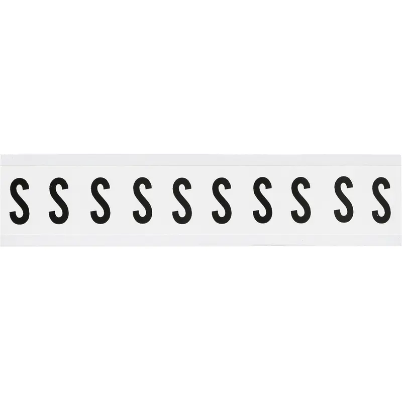 Zahlen & Buchstaben, B-499 (Nylongewebe), Weiss - S , 38 x 22 mm