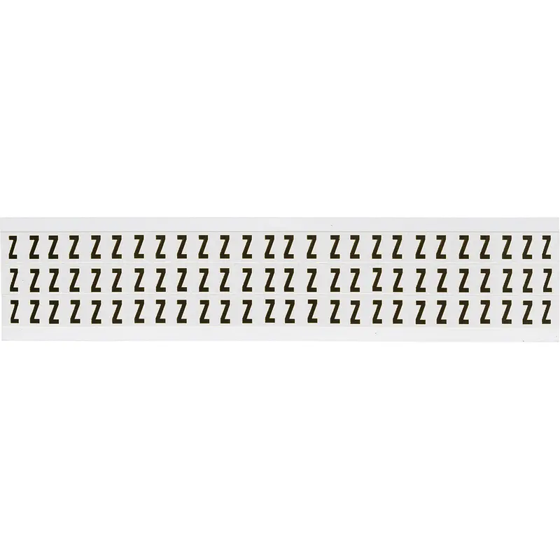 Zahlen & Buchstaben, B-499 (Nylongewebe), Weiss - Z , 12,7 x 9,5 mm