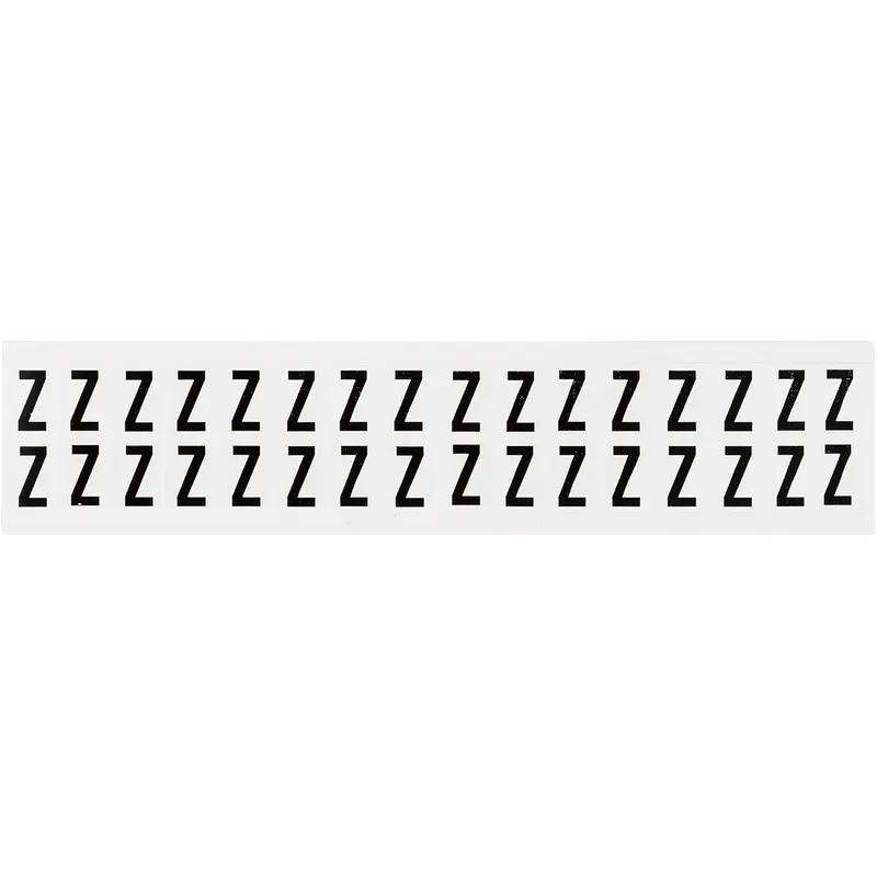 Zahlen & Buchstaben, B-499 (Nylongewebe), Weiss - Z , 19 x 14 mm