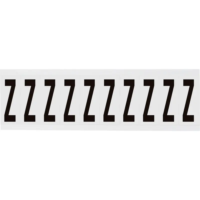 Zahlen & Buchstaben, B-499 (Nylongewebe), Weiss - Z , 57 x 22 mm