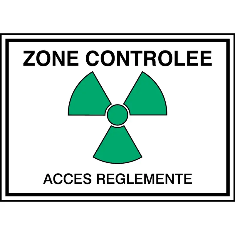 Zone controlée / Accès réglementé (produit francophone)